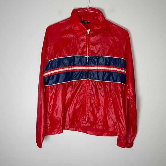 Vintage Grants Young Men’s Large 16-18 Water Repelent Nylon Coat Red - Picture 1 of 6